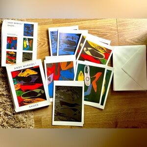 RARE 1980s Andy Warhol "Shoes" Notecards & Envelopes • Set of 10 in Original Box